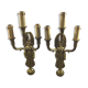 Pair of bronze empire sconces