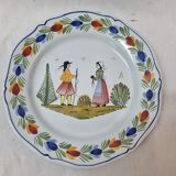 HB Henriot Quimper earthenware plate