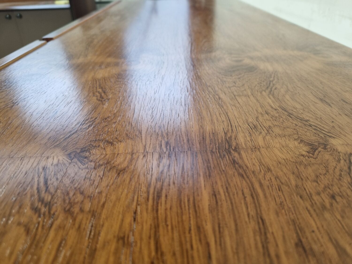 Scandinavian row in rosewood and chrome, 60s