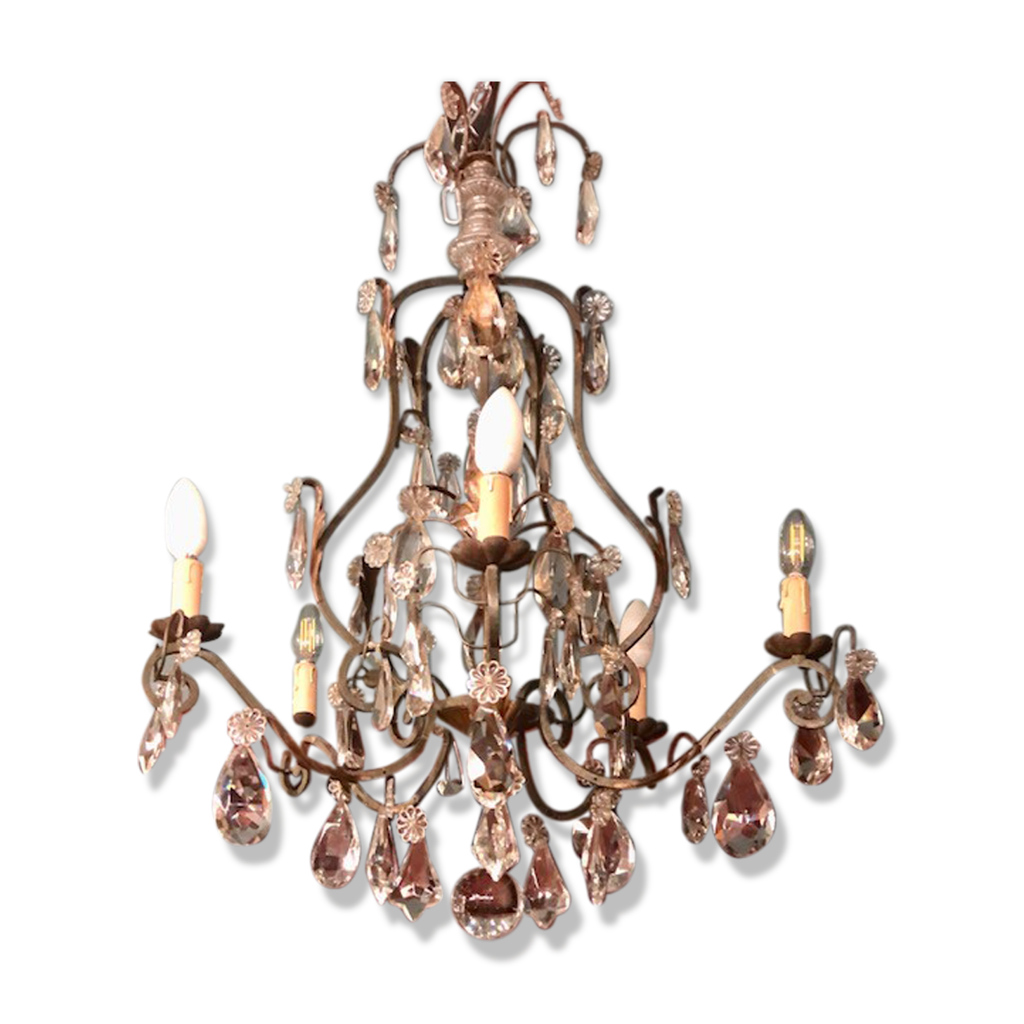 6-light stamp chandelier