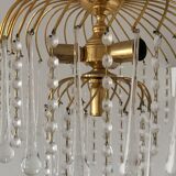 Chandelier waterfall of Murano drops and tassels
