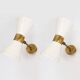 Pair of 1950s design diabolo wall lights