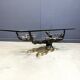 Brass bonsai coffee table by Willy Daro, 1970s