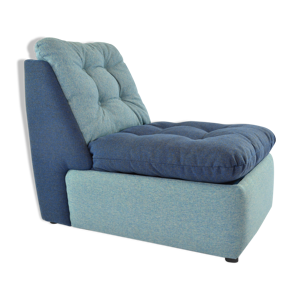 Chauffeuse bicolore bleue