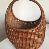Wicker basket 1960s 45cm
