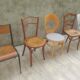 Lot de 6 chaises vintages depareillées
