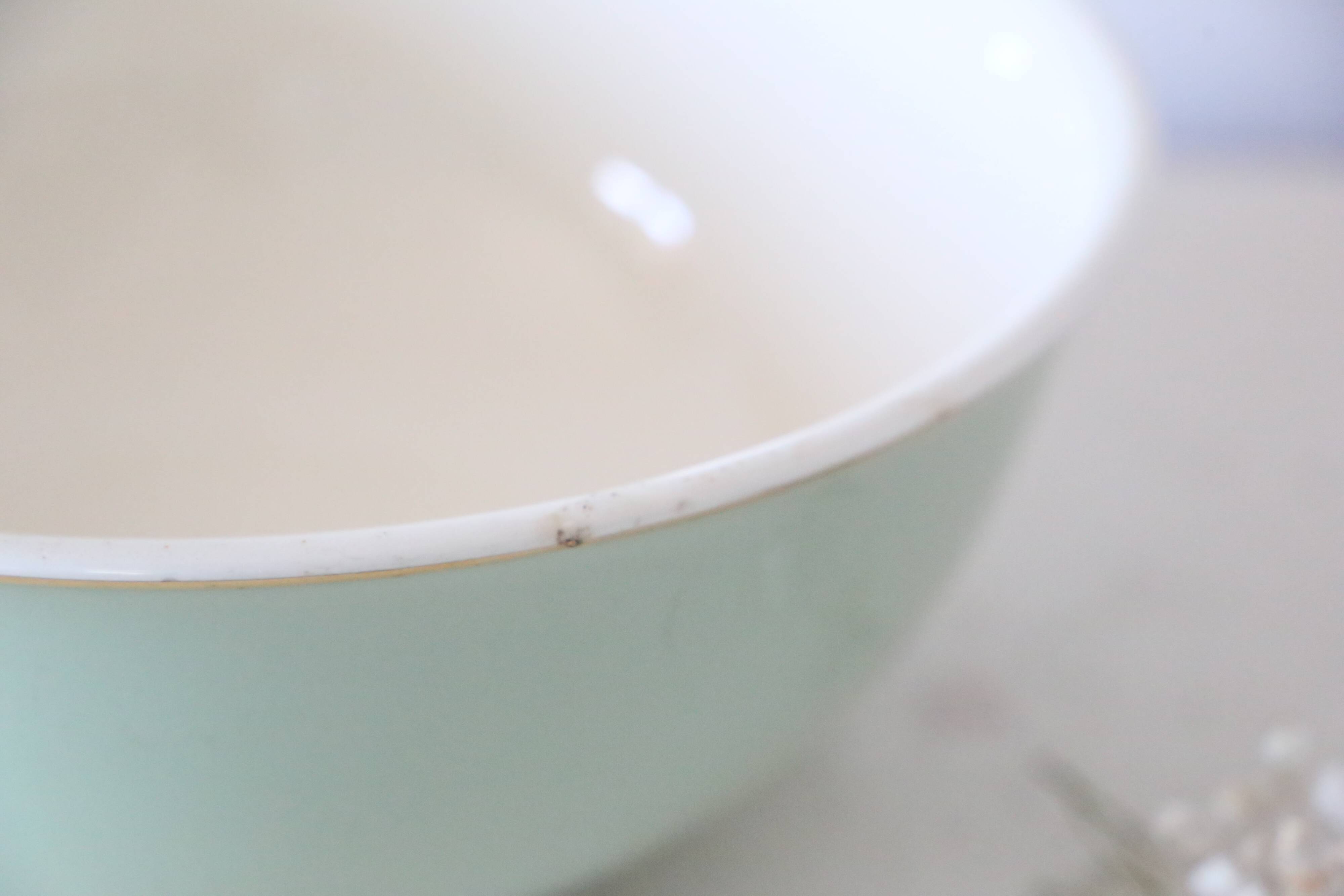 Green mint salad bowl, Villeroy and Boch, vintage