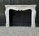 Louis XV Style Fireplace In Carrara Marble Circa 1880