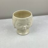 Ancien cache pot visage fillette