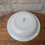 Old hollow round serving dish plate Guadeloupe Saint Amand model