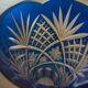 Large cobalt blue Bohemian vase -