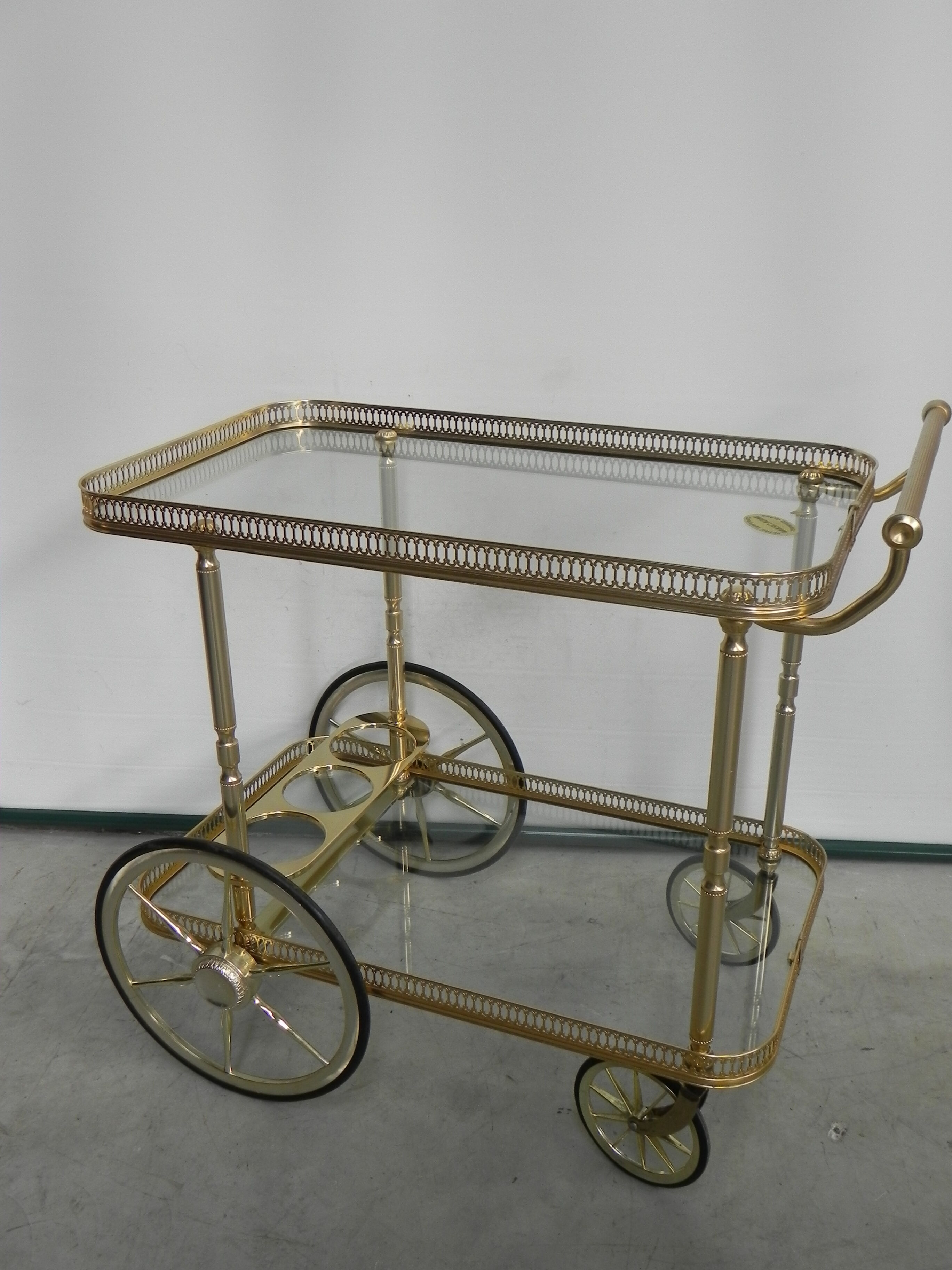 Hollywood Regency serving trolley Mascagni