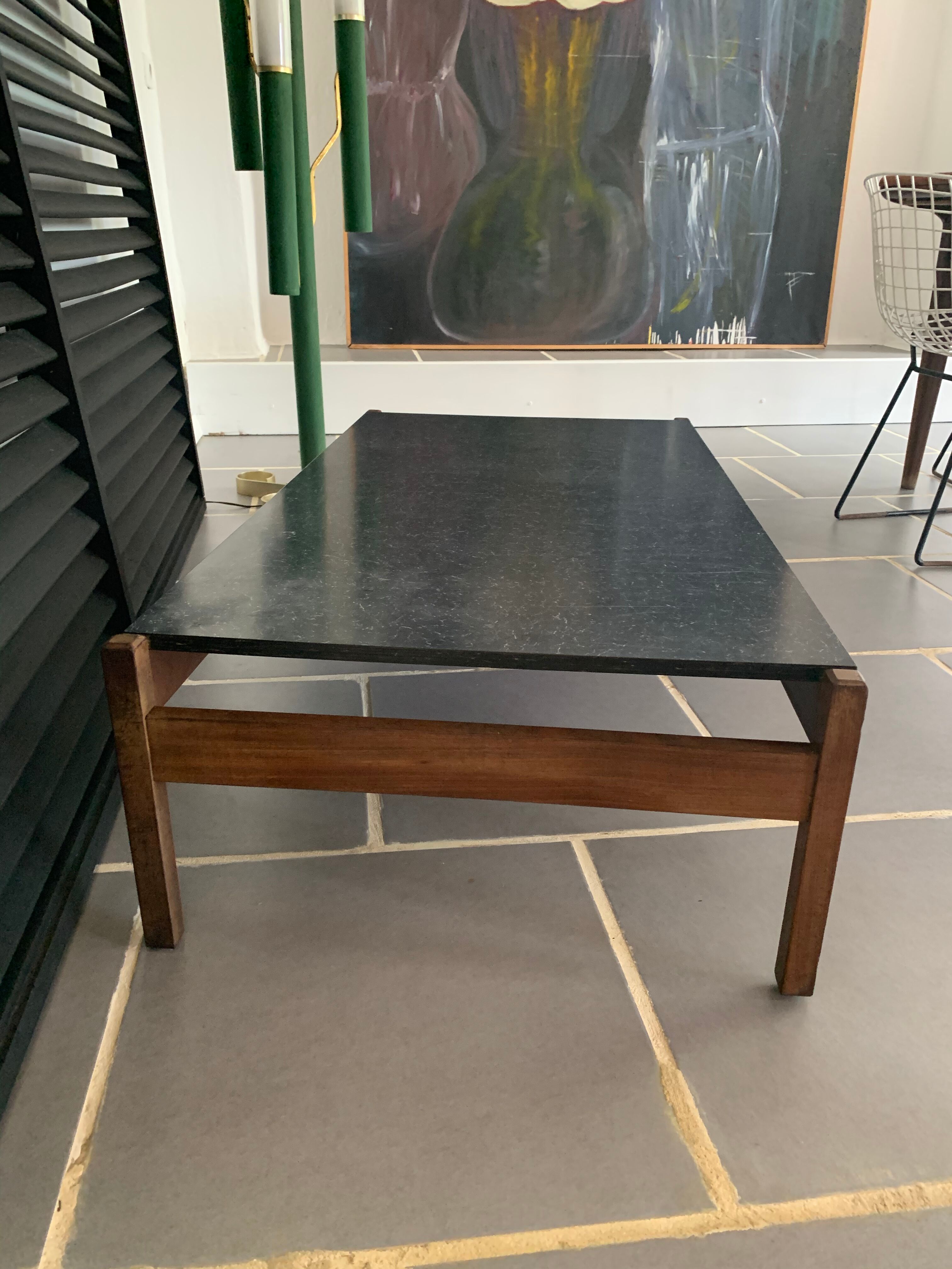 Vintage coffee table teak and formica