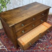 Louis XVI commode from the 18th century in walnut.