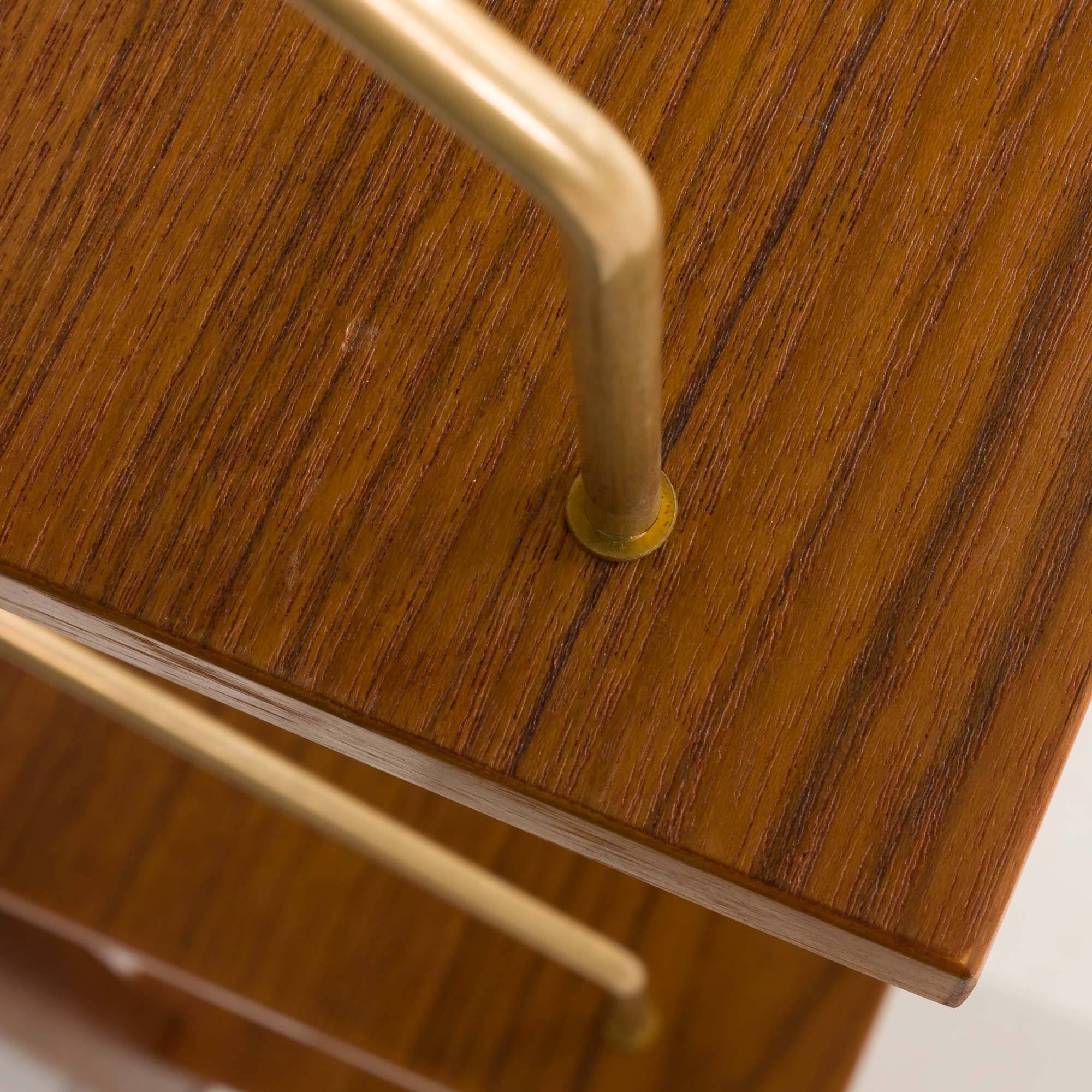 Set of 6 mid century modern renovated teak shelves