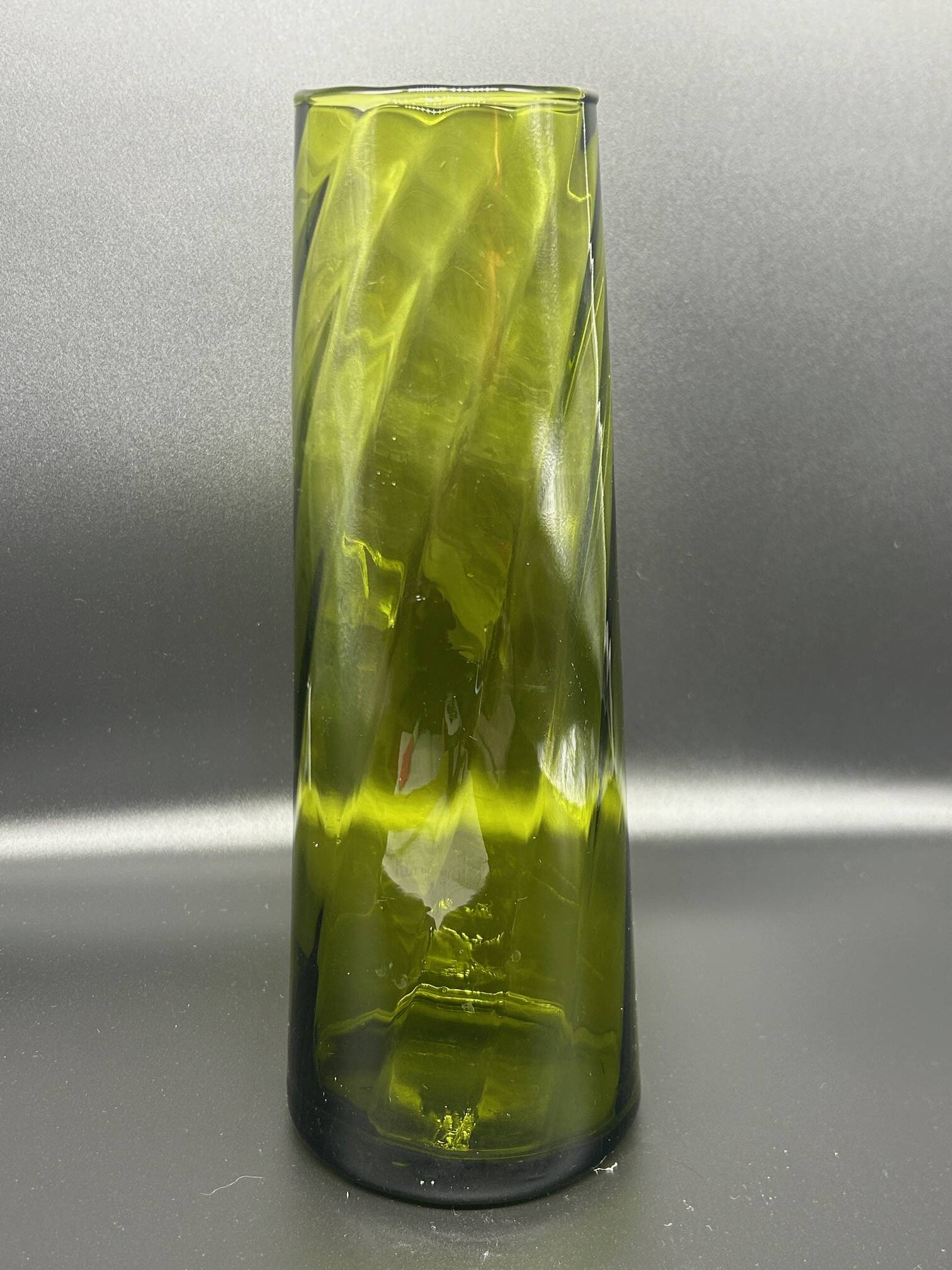 Large glass vase from the 1970s