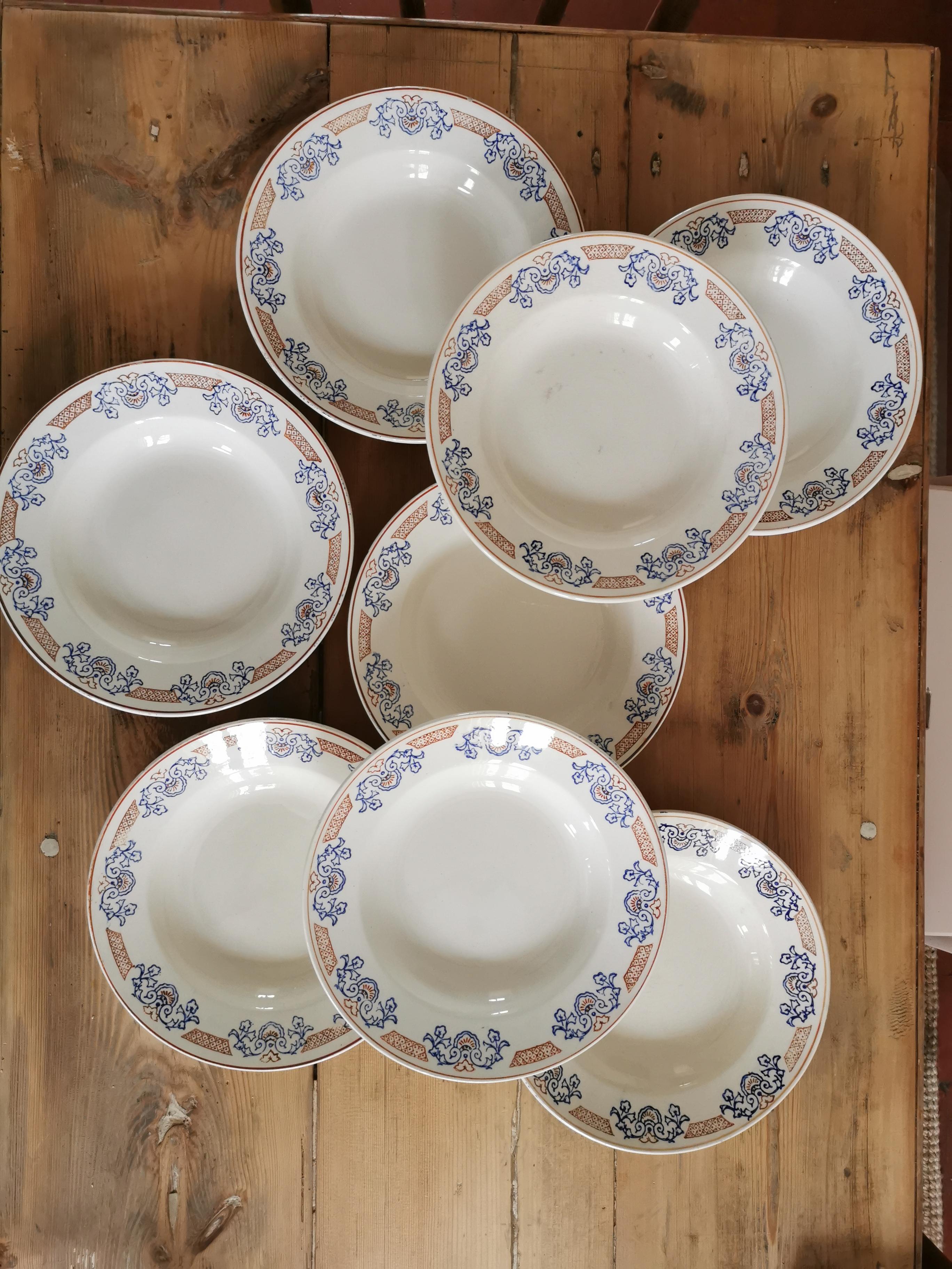 Set de 8 assiette Longwy vintage