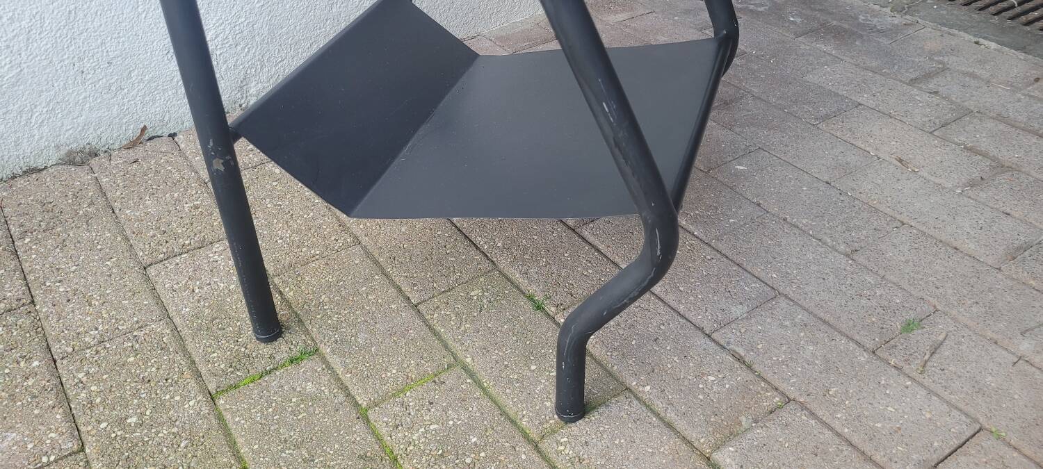 50s boarding school bedside table