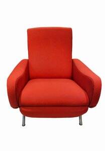 Vintage Reclining Lady Chair in Wool by Pizzetti, 1960s