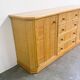 Large coastal rattan and bamboo sideboard credenza, 1980s