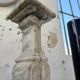 Set of 4 marble columns or pedestals.