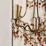 Glass bead chandelier