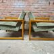 Pair of Scandinavian design armchairs teak 1960