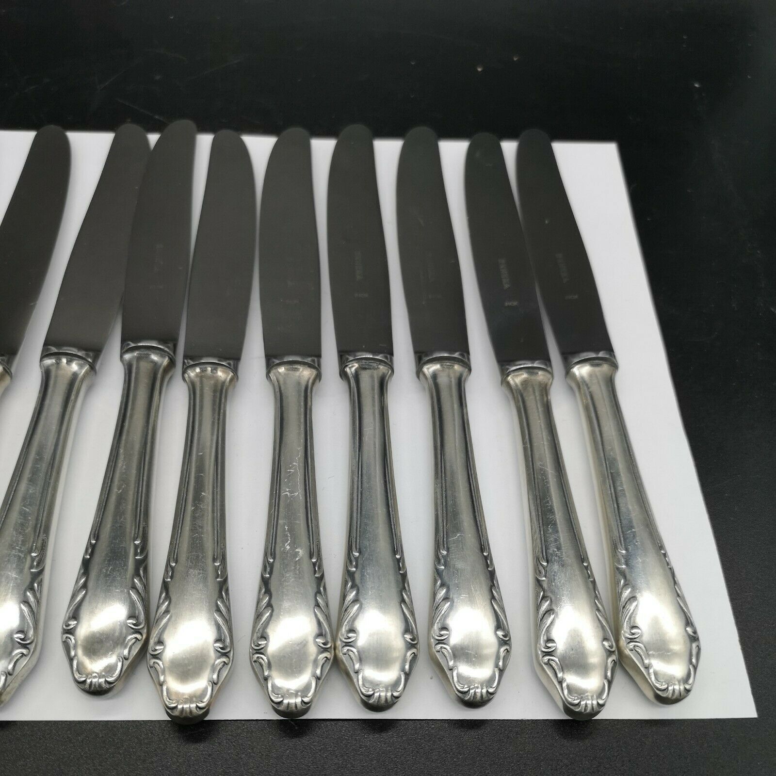 Series 12 entremets knives in silver metal reneka stainless steel blade