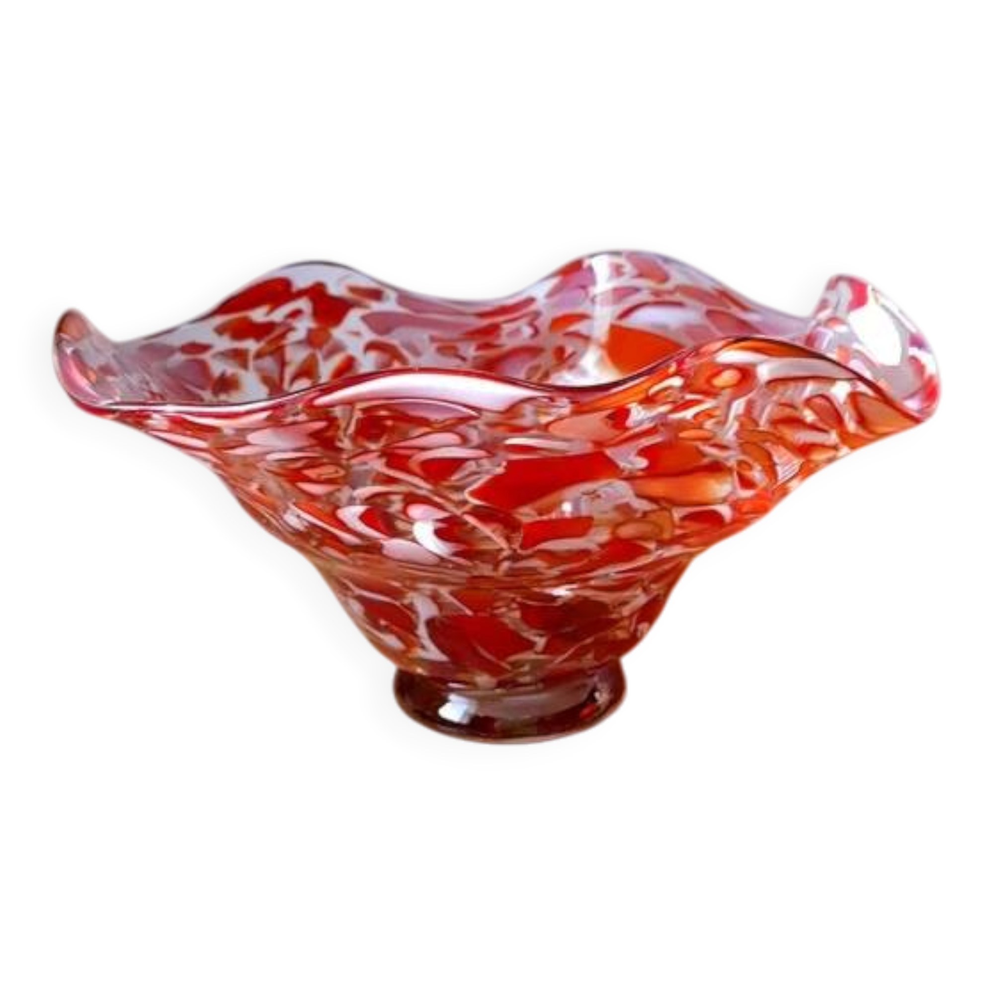 Large blown glass bowl from Murano 1970