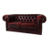 Red Chesterfield 2-seater sofa – oxblood leather