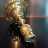Regency candle holder in gilded bronze