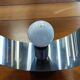 Vintage brushed aluminum wall lamp 1970s
