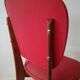 Series of 4 wooden chairs and skai 50s