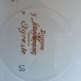 Set of 3 plates Sarreguemines "rustic" flowers of the field