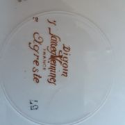 Set of 3 plates Sarreguemines "rustic" flowers of the field