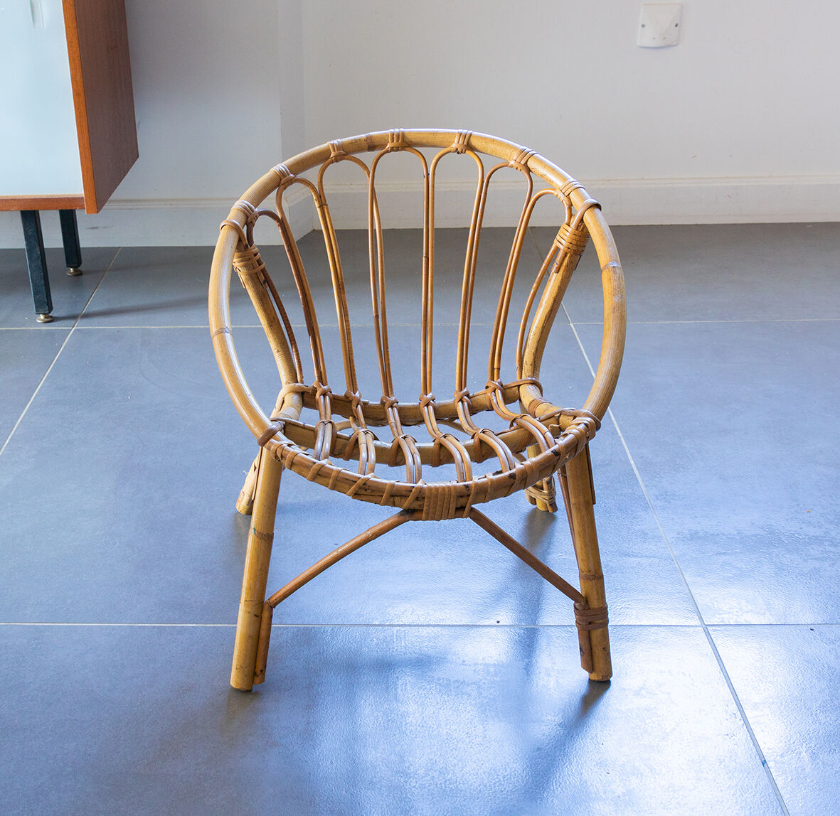 Children's rattan chair