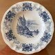 6 antique deep plates in Sarreguemines earthenware