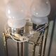 Pair of vintage space age lamps in murano glass 26x14 1960 to 70