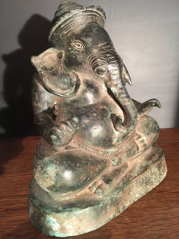 Statue Ganesh en bronze, inde
