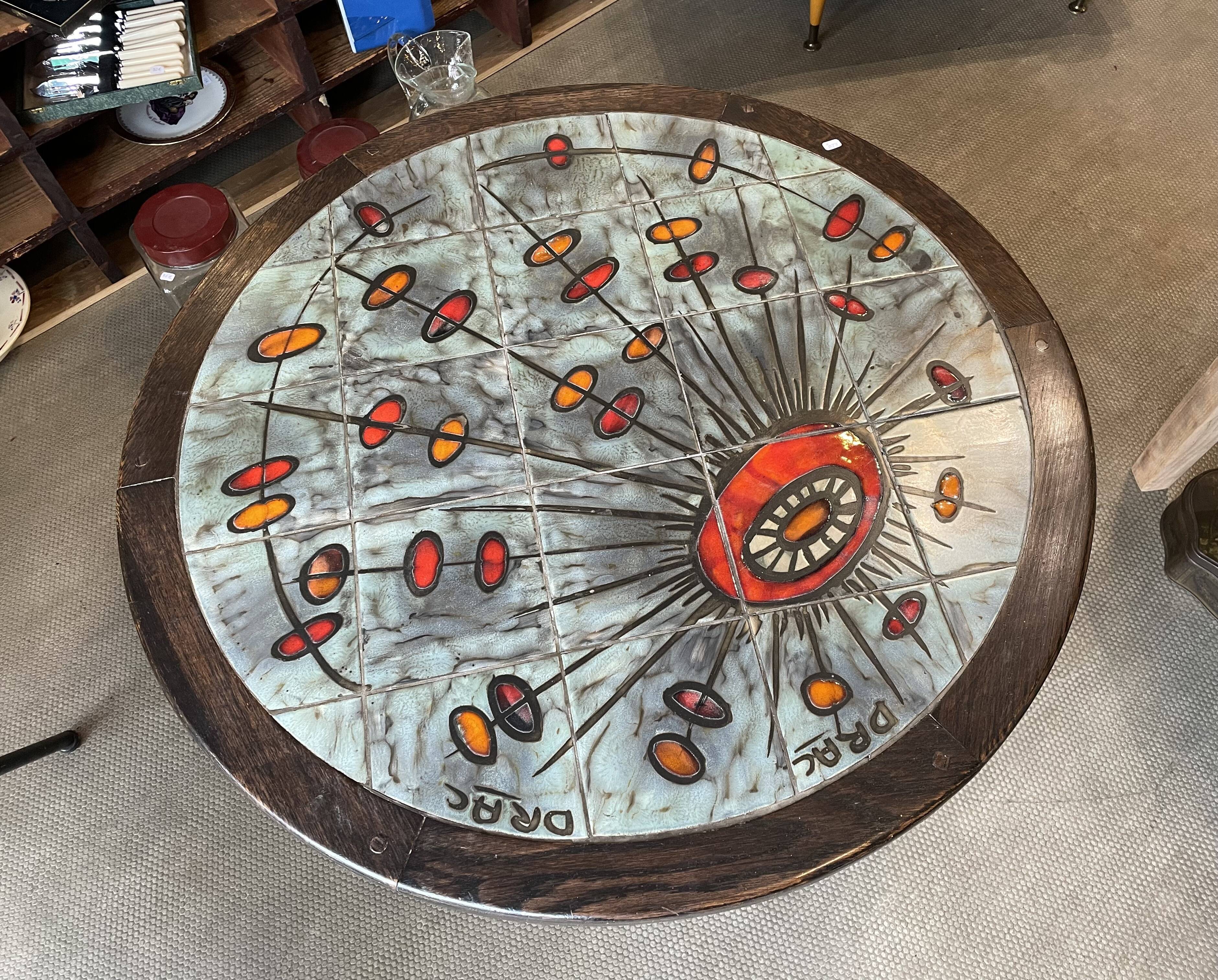 Vintage coffee table Vallauris Drac