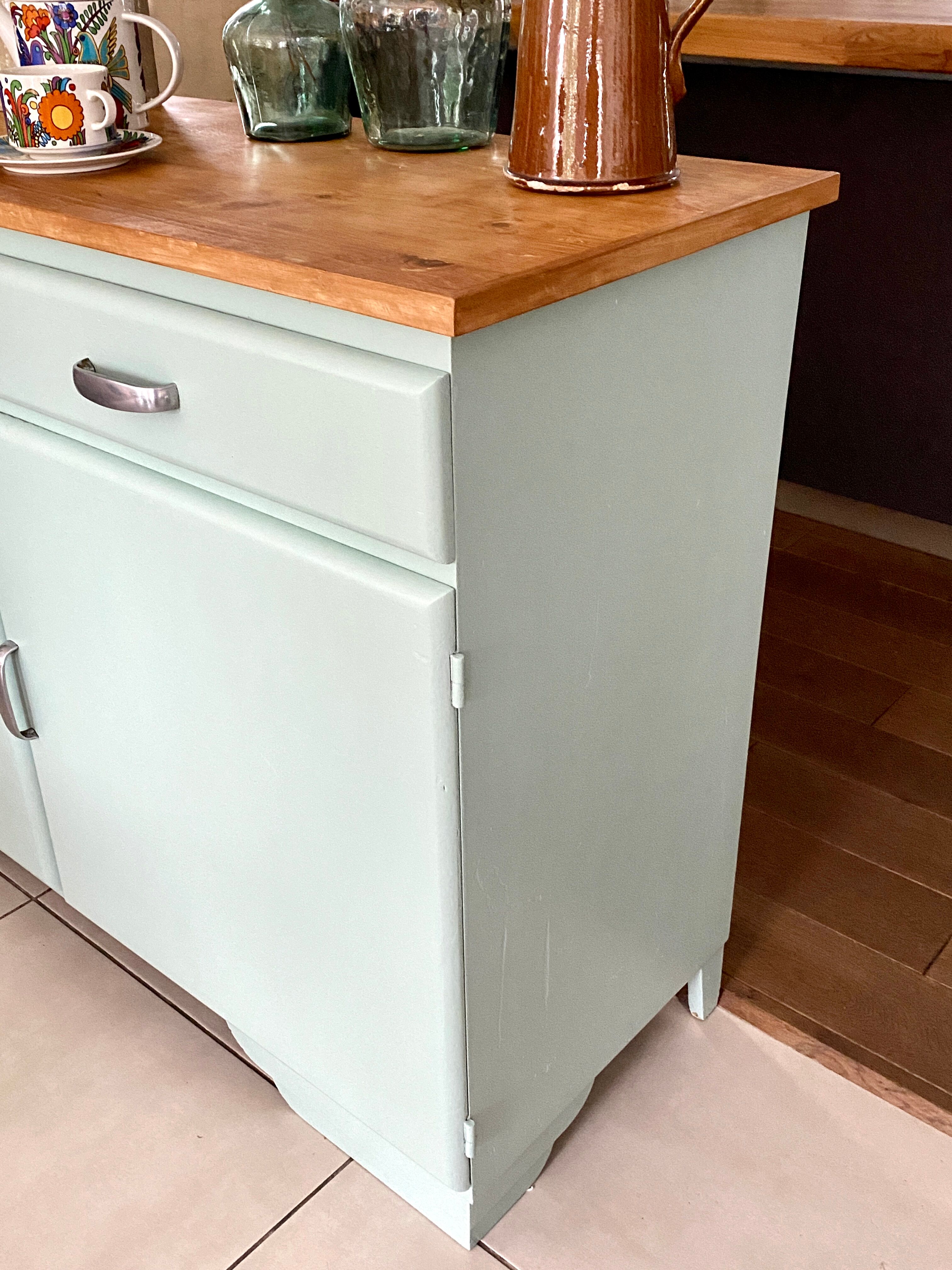 Vintage mint green buffet