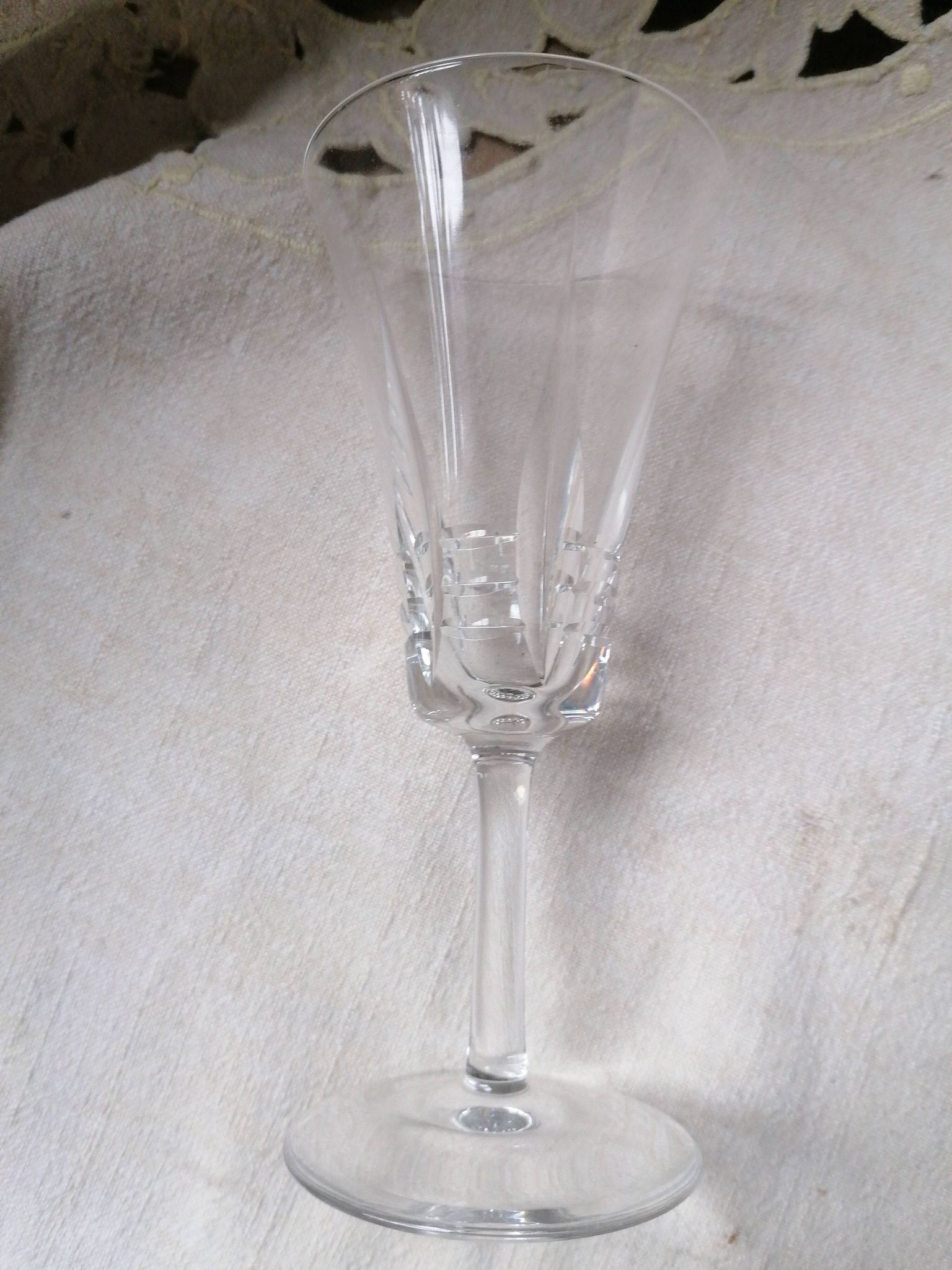 6 flutes a champagne cristal