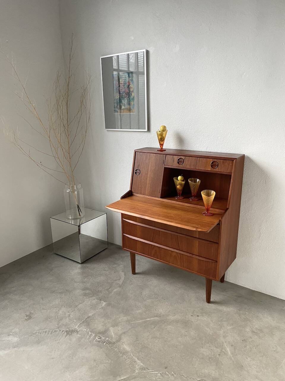 Danish teak secretary from the 60s