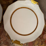 F. Legrand Limoges - Service à Dessert 2 Plat Gâteaux/Tartes + 11 assi