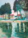 Bernard Collet: Banks of the Marne, original signed lithograph