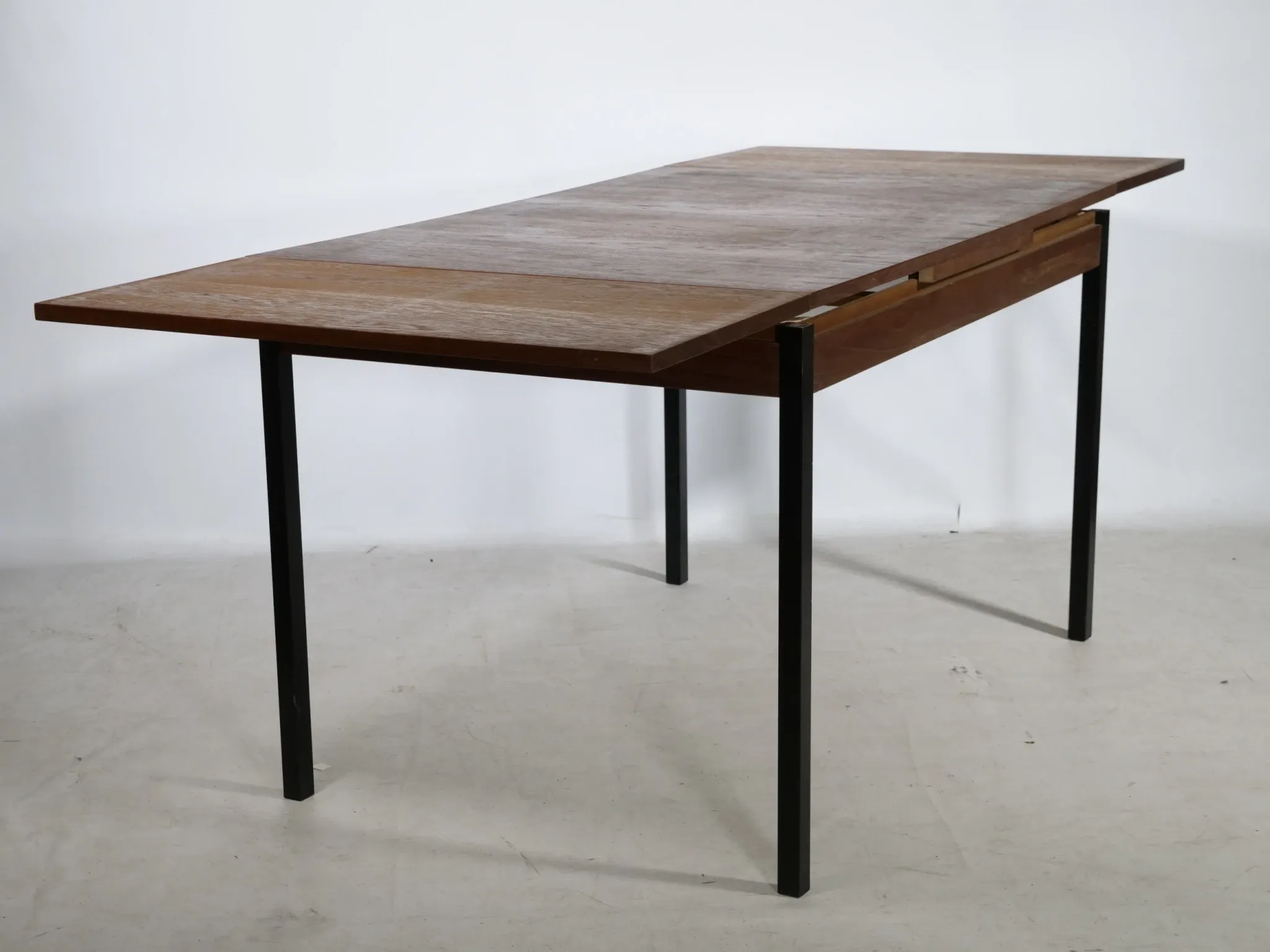 Mid Century Extendable Dining Table in Teak, 1960s