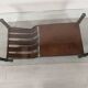 Iron and leather coffee table