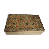 Vintage box in gilded painted wood Italian Florentine style