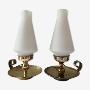 Lampes de chevet Italiennes Stilnovo modèle 8054