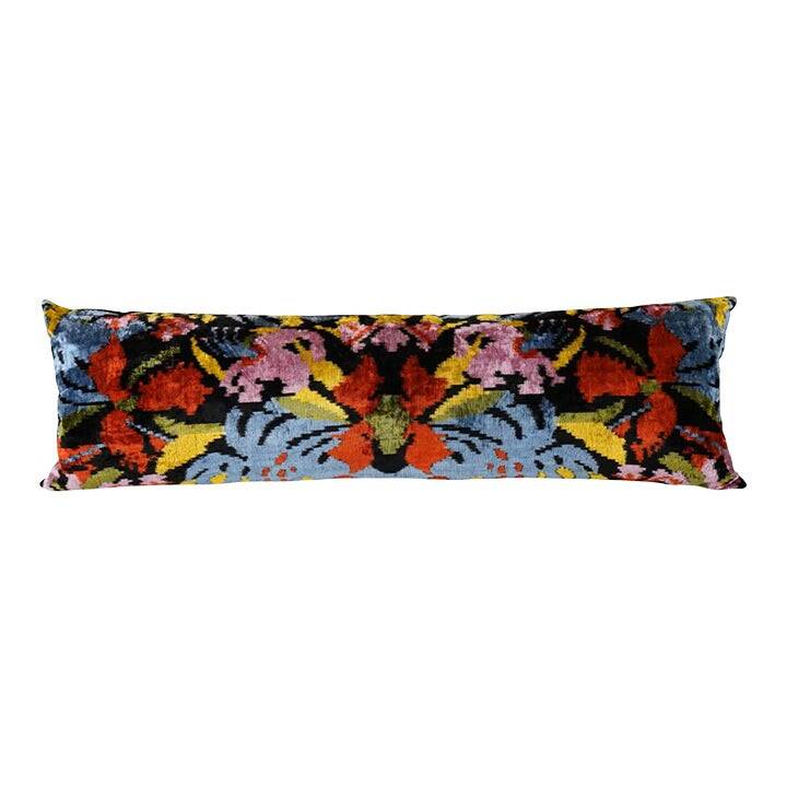 Vintage ikat cushion cover 41x122 cm
